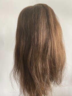 Oefenhoofd  40-45cm 50% menselijk haar 50% synthetisch haar